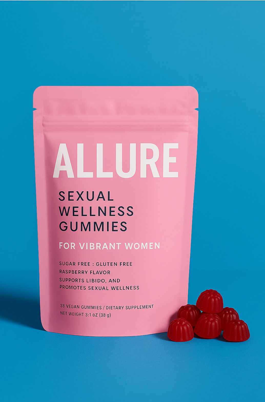 ALLURE – Sexual Wellness Gummies for Vibrant Women (38 Gummies)